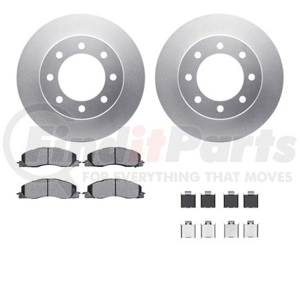 4512-40149 by DYNAMIC FRICTION COMPANY - GEOSPEC Coated Rotors with 5000 Brake Pads - Ceramic and Hardware