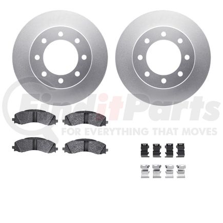 4512-40150 by DYNAMIC FRICTION COMPANY - GEOSPEC Coated Rotors with 5000 Brake Pads - Ceramic and Hardware