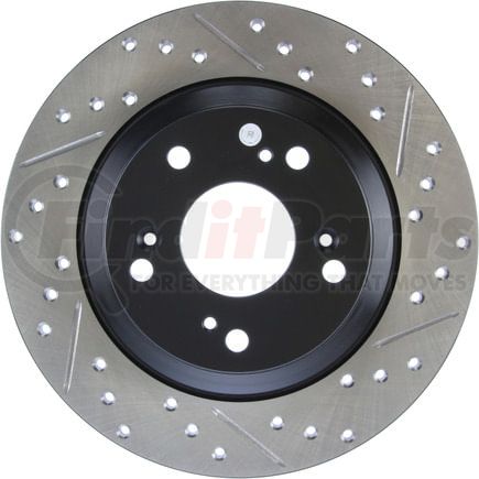 127.40050CL by STOPTECH - StopTech Sport Cryo Drilled & Slotted Brake Rotor; Rear Left