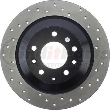 128.45074L by STOPTECH - StopTech Sport Cross Drilled Brake Rotor; Rear Left