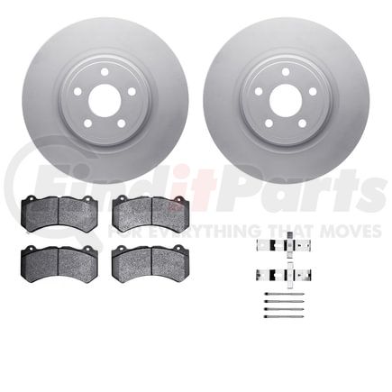 4512-42058 by DYNAMIC FRICTION COMPANY - GEOSPEC Coated Rotors with 5000 Brake Pads - Ceramic and Hardware