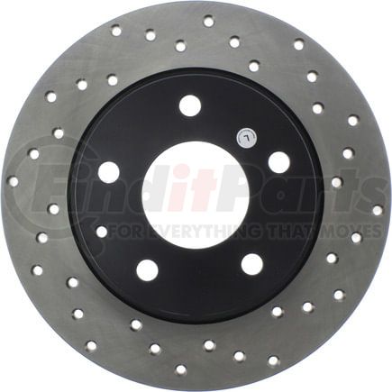 128.45081L by STOPTECH - StopTech Sport Cross Drilled Brake Rotor; Rear Left