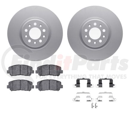 4512-42063 by DYNAMIC FRICTION COMPANY - GEOSPEC Coated Rotors with 5000 Brake Pads - Ceramic and Hardware