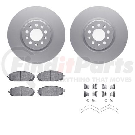 4512-42064 by DYNAMIC FRICTION COMPANY - GEOSPEC Coated Rotors with 5000 Brake Pads - Ceramic and Hardware