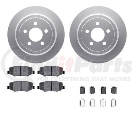 4512-42068 by DYNAMIC FRICTION COMPANY - GEOSPEC Coated Rotors with 5000 Brake Pads - Ceramic and Hardware