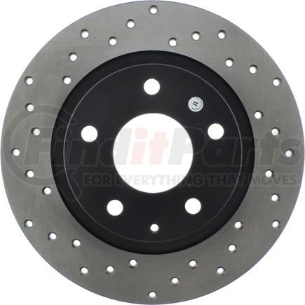 128.45085R by STOPTECH - StopTech Sport Cross Drilled Brake Rotor; Rear Right