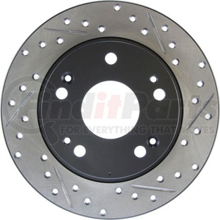 127.40055CL by STOPTECH - StopTech Sport Cryo Drilled & Slotted Brake Rotor; Rear Left