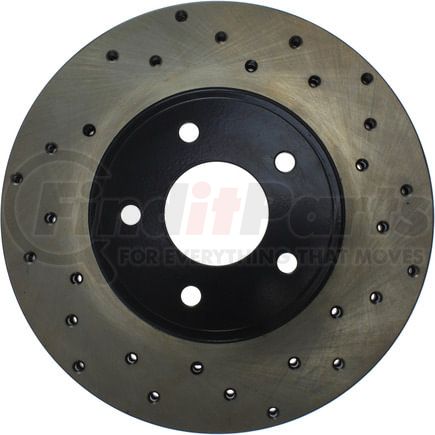 128.46031L by STOPTECH - Sport Cross Drilled Brake Rotor, Front Left