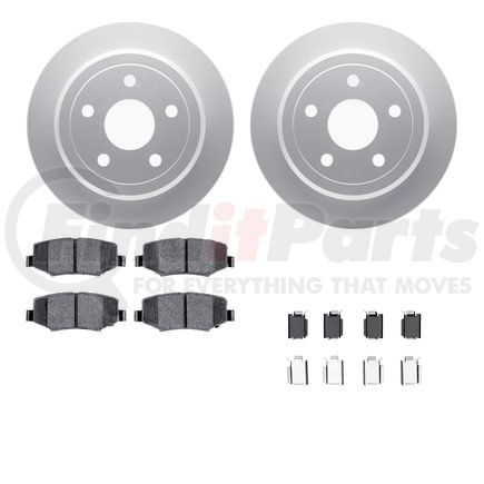 4512-42085 by DYNAMIC FRICTION COMPANY - GEOSPEC Coated Rotors with 5000 Brake Pads - Ceramic and Hardware