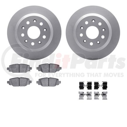 4512-42092 by DYNAMIC FRICTION COMPANY - GEOSPEC Coated Rotors with 5000 Brake Pads - Ceramic and Hardware