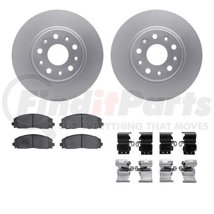 4512-42213 by DYNAMIC FRICTION COMPANY - Geospec Rotors with 5000 Advanced Brake Pads includes Hardware