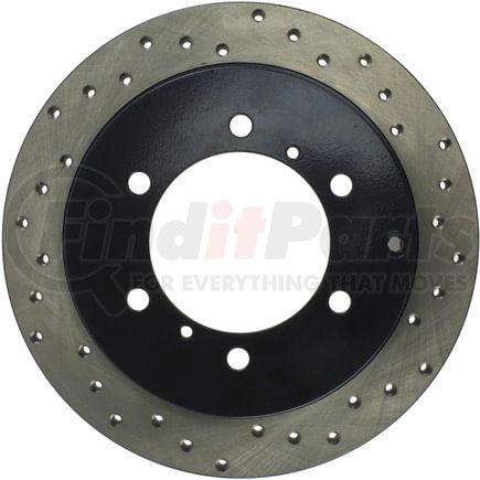 128.46041L by STOPTECH - StopTech Sport Cross Drilled Brake Rotor; Rear Left