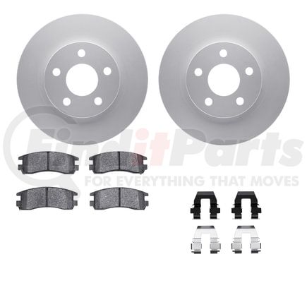 4512-45042 by DYNAMIC FRICTION COMPANY - GEOSPEC Coated Rotors with 5000 Brake Pads - Ceramic and Hardware