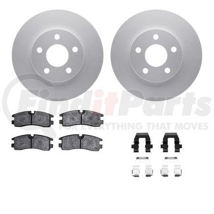 4512-45043 by DYNAMIC FRICTION COMPANY - GEOSPEC Coated Rotors with 5000 Brake Pads - Ceramic and Hardware