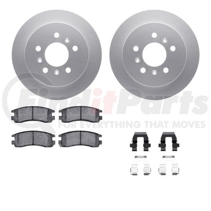 4512-45044 by DYNAMIC FRICTION COMPANY - GEOSPEC Coated Rotors with 5000 Brake Pads - Ceramic and Hardware