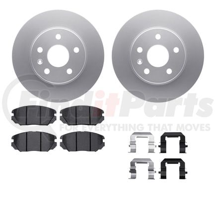 4512-45048 by DYNAMIC FRICTION COMPANY - GEOSPEC Coated Rotors with 5000 Brake Pads - Ceramic and Hardware