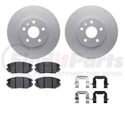 4512-45053 by DYNAMIC FRICTION COMPANY - GEOSPEC Coated Rotors with 5000 Brake Pads - Ceramic and Hardware