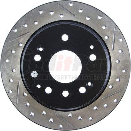 127.40061CL by STOPTECH - StopTech Sport Cryo Drilled & Slotted Brake Rotor; Rear Left