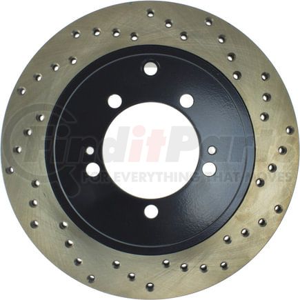 128.46053L by STOPTECH - StopTech Sport Cross Drilled Brake Rotor; Rear Left