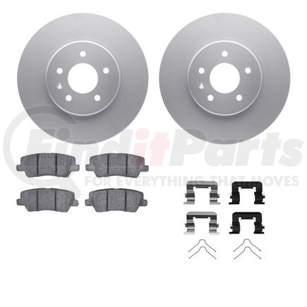 4512-46035 by DYNAMIC FRICTION COMPANY - GEOSPEC Rotors with 5000 Advanced Brake Pads and Hardware