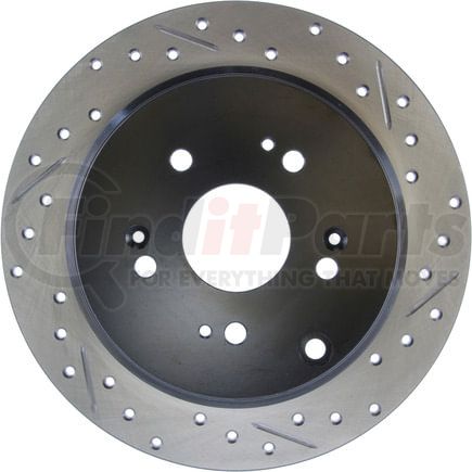 127.40063CL by STOPTECH - StopTech Sport Cryo Drilled & Slotted Brake Rotor; Rear Left