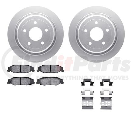 4512-46061 by DYNAMIC FRICTION COMPANY - GEOSPEC Coated Rotors with 5000 Brake Pads - Ceramic and Hardware