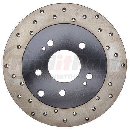 128.46072R by STOPTECH - StopTech Sport Cross Drilled Brake Rotor; Rear Right
