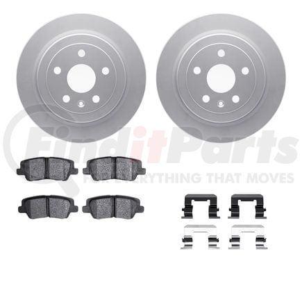 4512-46094 by DYNAMIC FRICTION COMPANY - GEOSPEC Coated Rotors with 5000 Brake Pads - Ceramic and Hardware