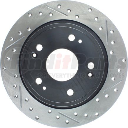 127.40068CL by STOPTECH - StopTech Sport Cryo Drilled & Slotted Brake Rotor; Rear Left