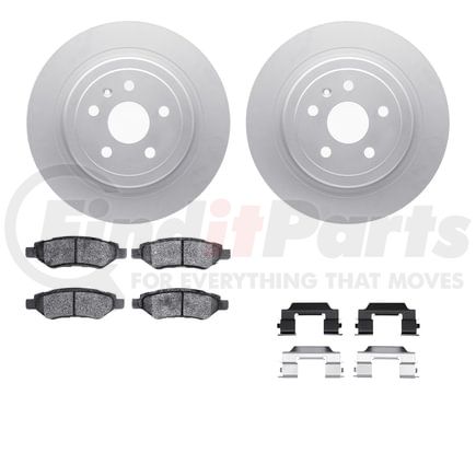 4512-46097 by DYNAMIC FRICTION COMPANY - GEOSPEC Coated Rotors with 5000 Brake Pads - Ceramic and Hardware