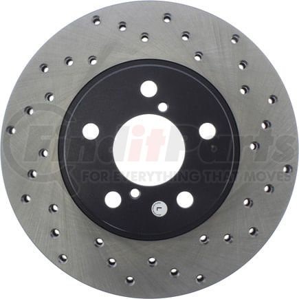 128.47010L by STOPTECH - StopTech Sport Cross Drilled Brake Rotor; Front Left