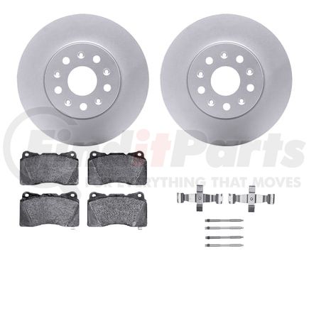 4512-46124 by DYNAMIC FRICTION COMPANY - GEOSPEC Coated Rotors with 5000 Brake Pads - Ceramic and Hardware