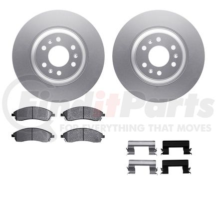 4512-46140 by DYNAMIC FRICTION COMPANY - GEOSPEC Coated Rotors with 5000 Brake Pads - Ceramic and Hardware