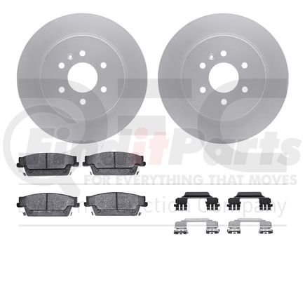 4512-46144 by DYNAMIC FRICTION COMPANY - GEOSPEC Coated Rotors with 5000 Brake Pads - Ceramic and Hardware