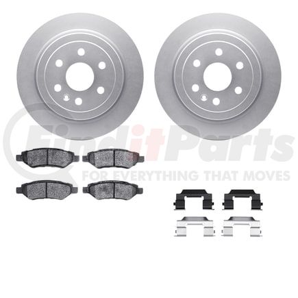 4512-46145 by DYNAMIC FRICTION COMPANY - GEOSPEC Coated Rotors with 5000 Brake Pads - Ceramic and Hardware