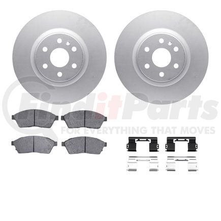 4512-46146 by DYNAMIC FRICTION COMPANY - GEOSPEC Coated Rotors with 5000 Brake Pads - Ceramic and Hardware