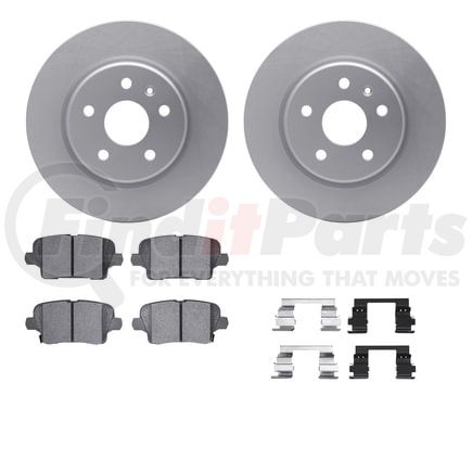 4512-46153 by DYNAMIC FRICTION COMPANY - GEOSPEC Coated Rotors with 5000 Brake Pads - Ceramic and Hardware