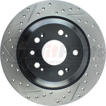 127.40074CR by STOPTECH - StopTech Sport Cryo Drilled & Slotted Brake Rotor; Rear Right
