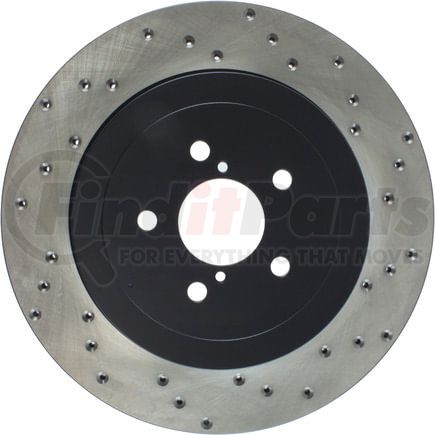 128.47020L by STOPTECH - StopTech Sport Cross Drilled Brake Rotor; Rear Left