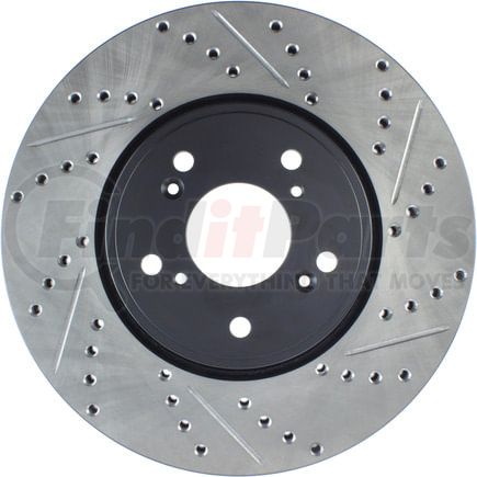 127.40080CL by STOPTECH - StopTech Sport Cryo Drilled & Slotted Brake Rotor; Front Left