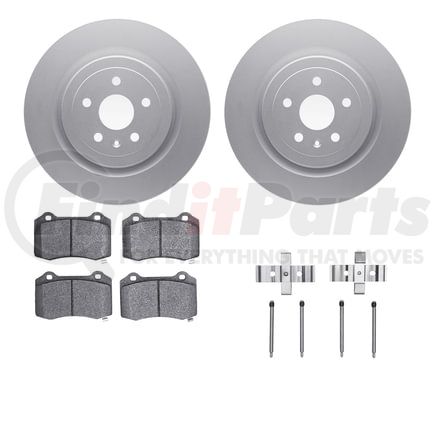 4512-47087 by DYNAMIC FRICTION COMPANY - GEOSPEC Coated Rotors with 5000 Brake Pads - Ceramic and Hardware