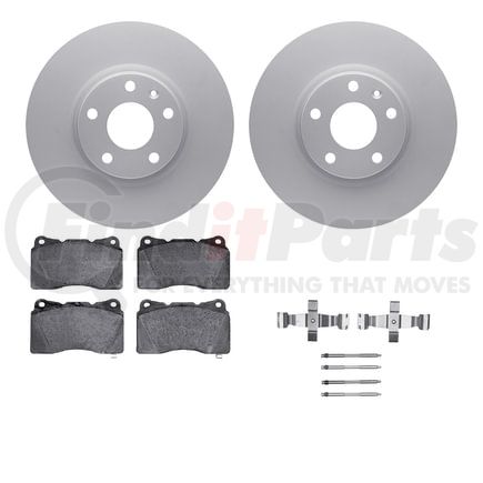 4512-47096 by DYNAMIC FRICTION COMPANY - GEOSPEC Coated Rotors with 5000 Brake Pads - Ceramic and Hardware