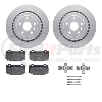 4512-47117 by DYNAMIC FRICTION COMPANY - GEOSPEC Coated Rotors with 5000 Brake Pads - Ceramic and Hardware