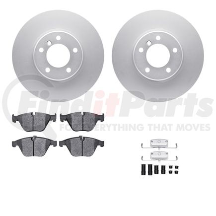 4512-31191 by DYNAMIC FRICTION COMPANY - GEOSPEC Coated Rotors with 5000 Brake Pads - Ceramic and Hardware