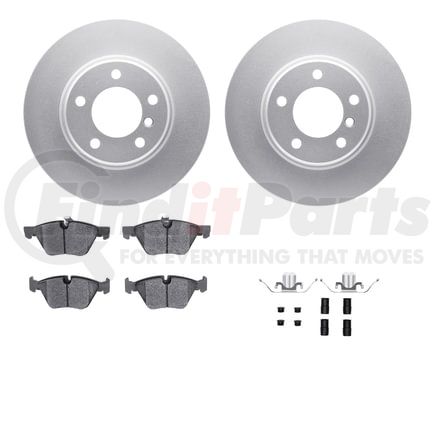 4512-31196 by DYNAMIC FRICTION COMPANY - GEOSPEC Coated Rotors with 5000 Brake Pads - Ceramic and Hardware