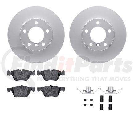 4512-31198 by DYNAMIC FRICTION COMPANY - GEOSPEC Coated Rotors with 5000 Brake Pads - Ceramic and Hardware