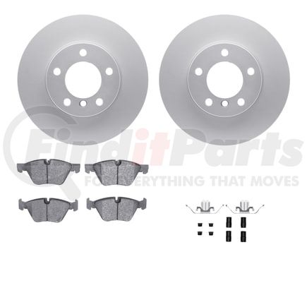 4512-31200 by DYNAMIC FRICTION COMPANY - GEOSPEC Coated Rotors with 5000 Brake Pads - Ceramic and Hardware