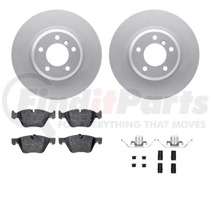 4512-31203 by DYNAMIC FRICTION COMPANY - GEOSPEC Coated Rotors with 5000 Brake Pads - Ceramic and Hardware