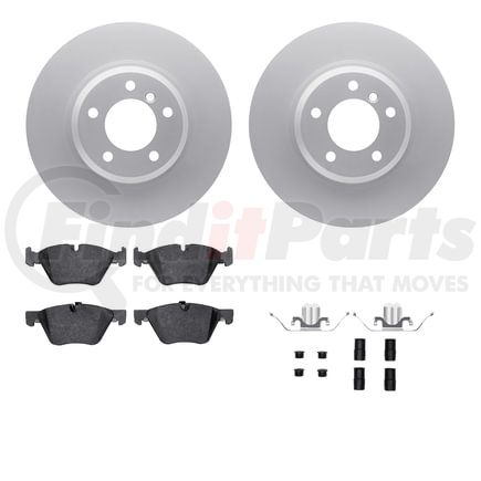 4512-31204 by DYNAMIC FRICTION COMPANY - GEOSPEC Coated Rotors with 5000 Brake Pads - Ceramic and Hardware