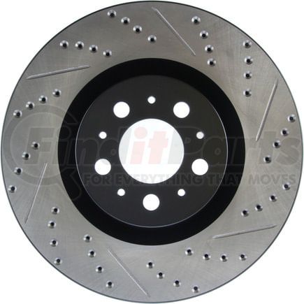 127.39035CL by STOPTECH - StopTech Sport Cryo Drilled & Slotted Brake Rotor; Front Left